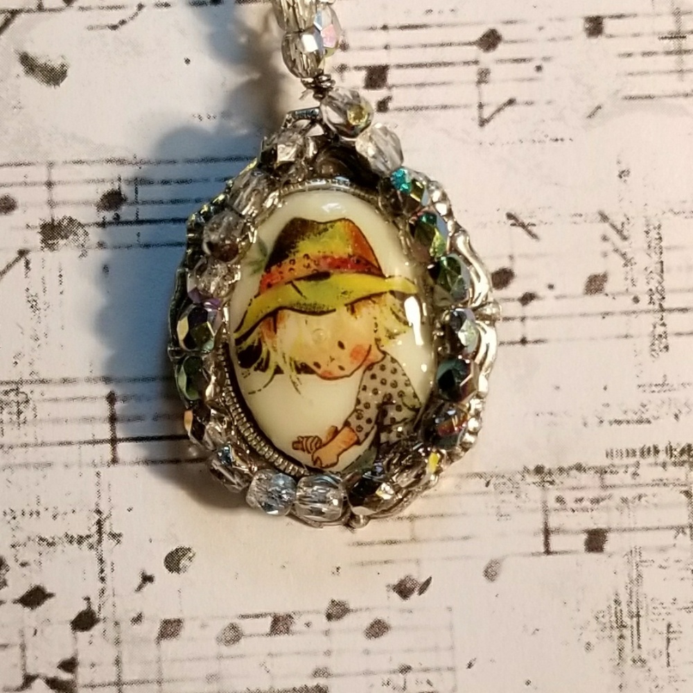 #0203 Hollie Hobbie Jeweled Pendant